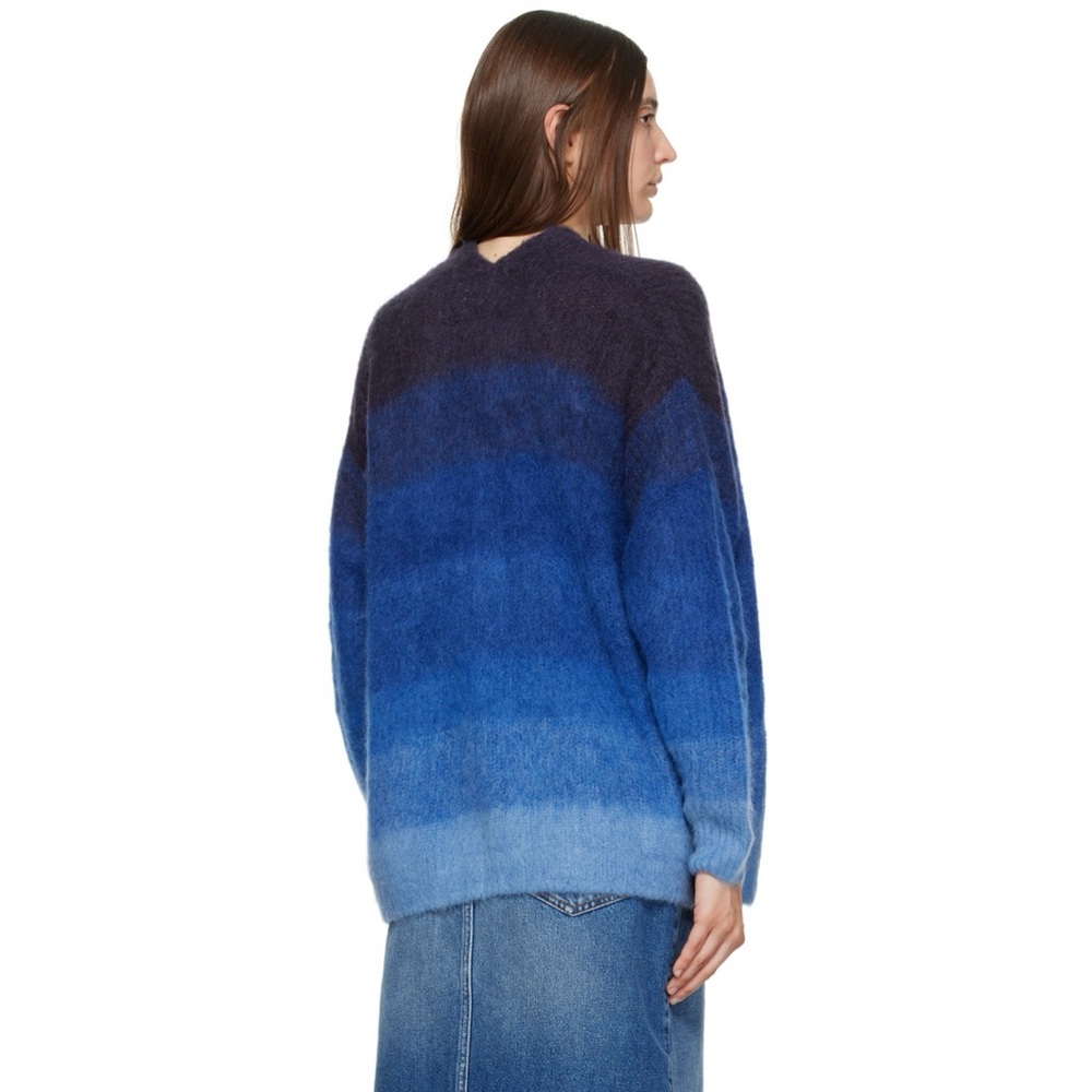 Isabel Marant Etoile Dana Cardigan In Navy Size 2 - Picture 3 of 11